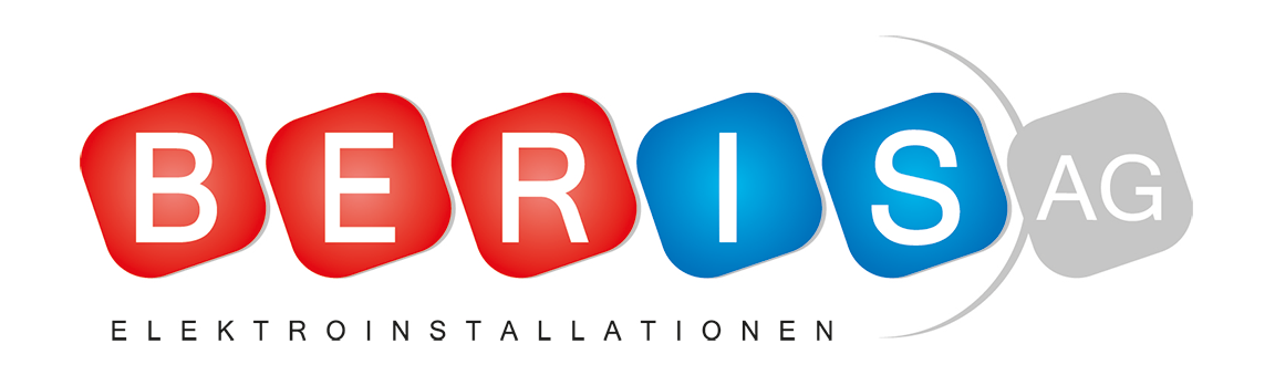 Beris Logo 6 farbige Blöcke, 3 rot, 2 blau, 1 grau.